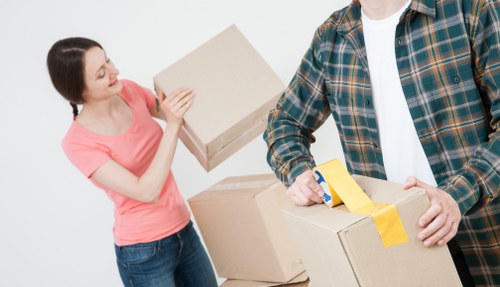 Careful loading for a Greenwich flat move with furniture and boxes