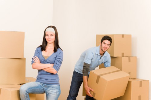 Commercial packing and unpacking service for a Greenwich office move