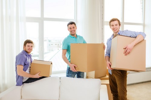 House removalists preparing furniture for a local move in Greenwich