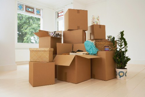 Preparation checklist and wrapping materials for furniture removals