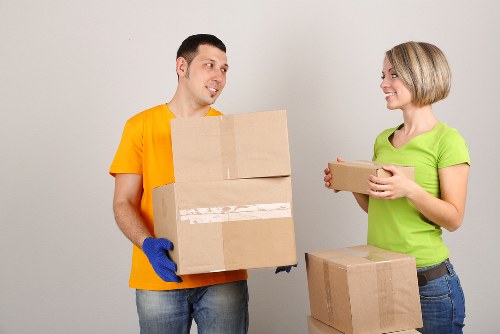Local removals company planning access for a Greenwich flat move
