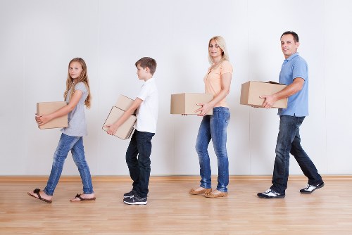 Professional movers handling a residential relocation in Greenwich