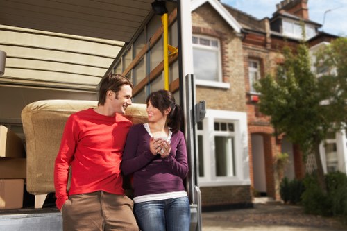 Packing and loading during a domestic move in Greenwich with local access considerations